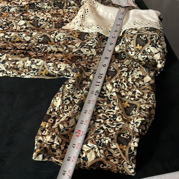 RARE FIND Vintage 80s NANCY G. Puritan Collar Wrap Dress Sz 22W 100% Rayon - Picture 6 of 11